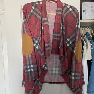 Boutique Plaid Cardigan